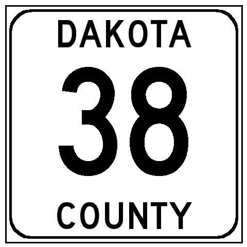 Dakota County 38 (square w/b sign)