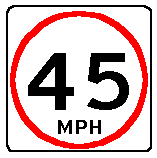 Proposed Speed Limit (45)