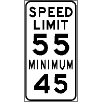 Current Miniimum Speed Paired With Maximum Speed (55/45)